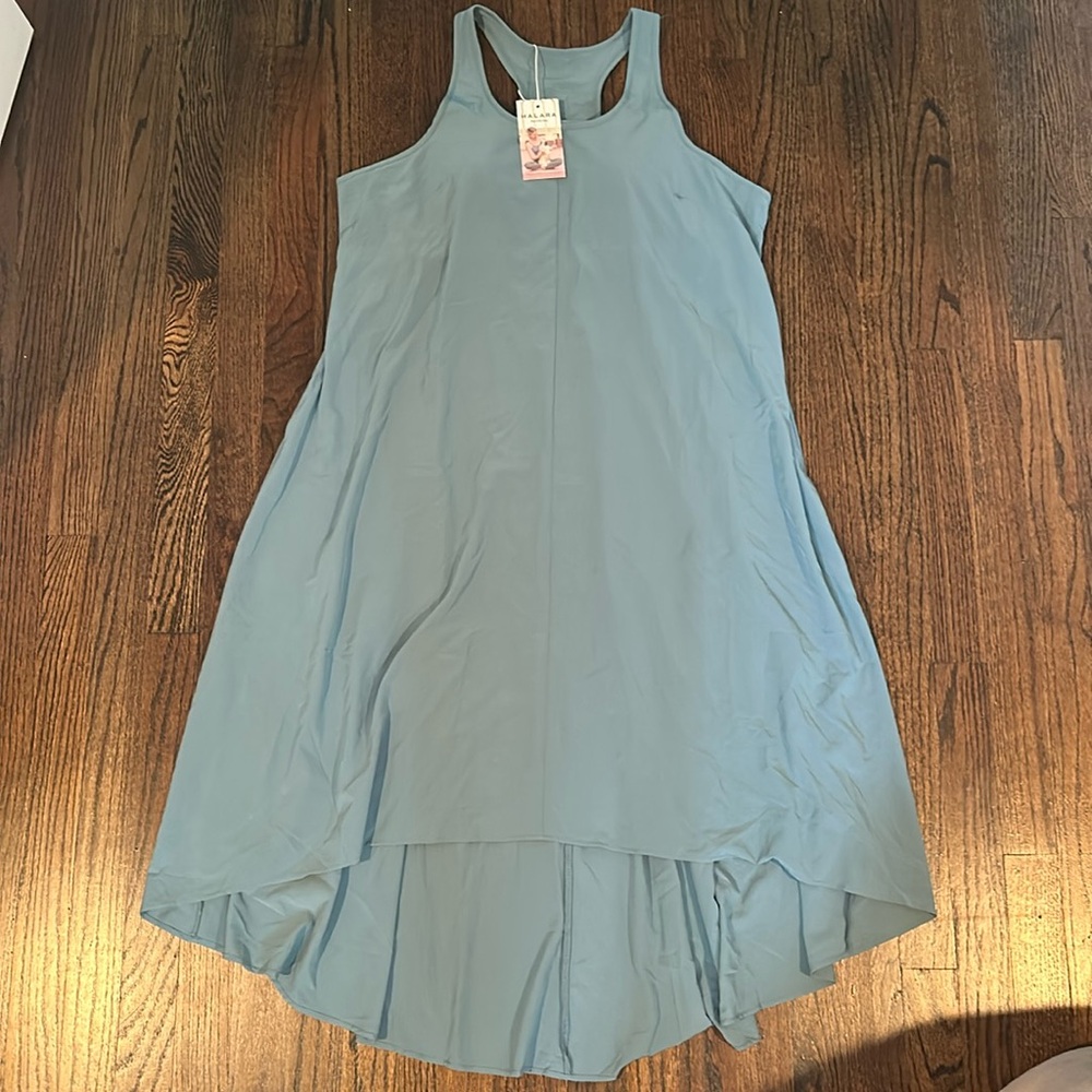 HALARA Women's High Low Dress in Light Blue